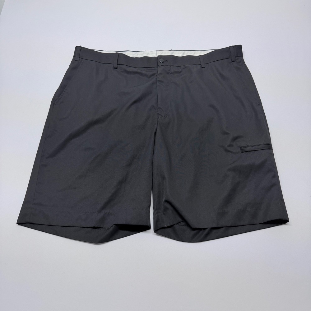 Alan Flusser Golf Mens Black Flat Front Performance Shorts Size 42